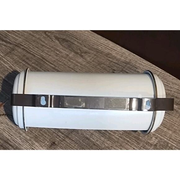 Vintage MCM Metal HEADBOARD Art Wall Bed Reading Light PULL CHAIN TUBE LAMP - Picture 3 of 6